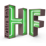 Logo Hf Elektro in 3D